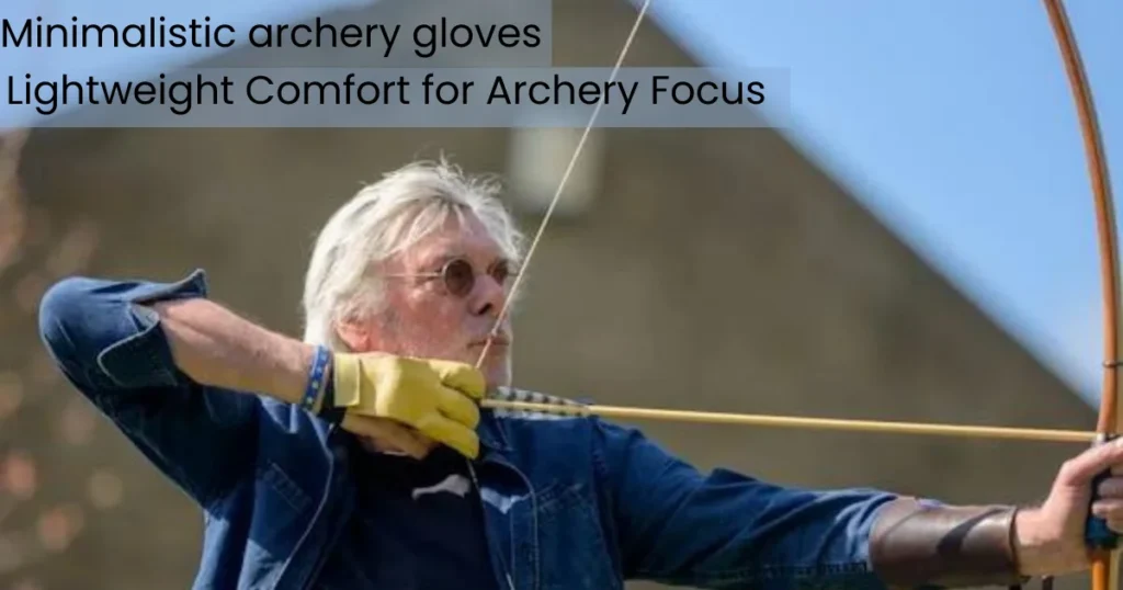 Minimalistic archery gloves