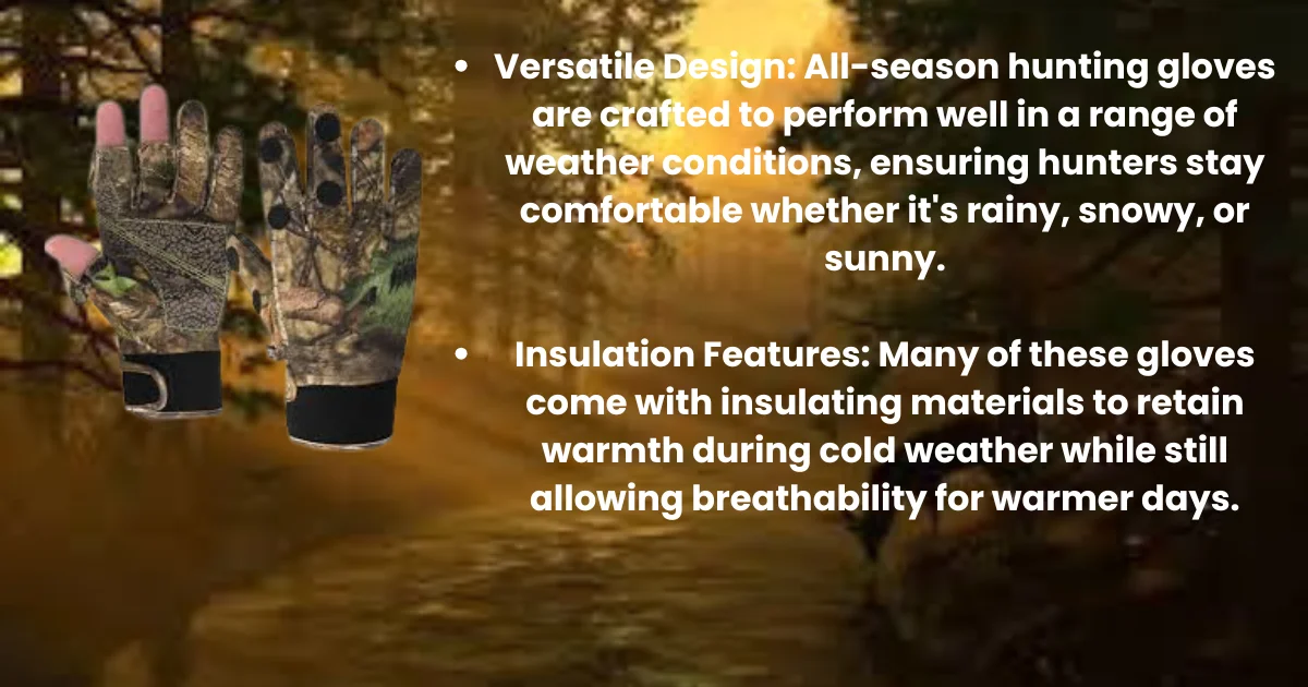 Weather Adaptability Hunting gloves