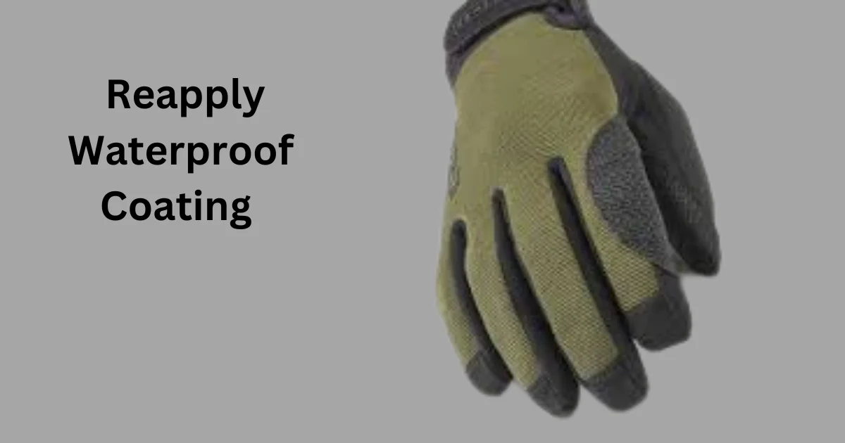 Reapply Waterproof Coating for fishing and hunting gloves