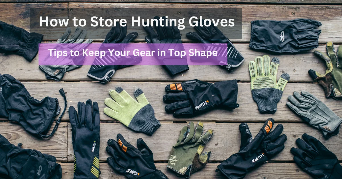 how to store hunting gloves